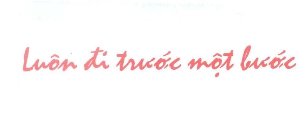 Mẫu nhãn hiệu Luôn đi trước một bước