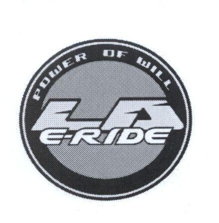Mẫu nhãn hiệu LA E-RIDE POWER OF WILL
