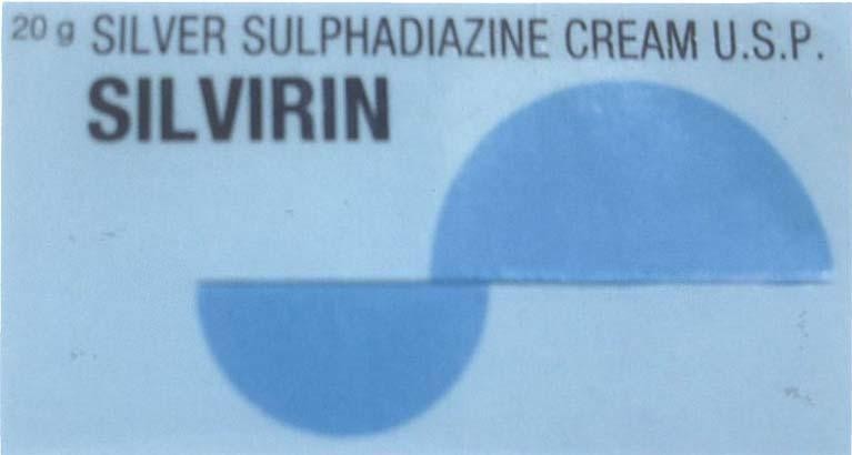 Mẫu nhãn hiệu SILVIRIN SILVER SULPHADIAZINE CREAM U.S.P