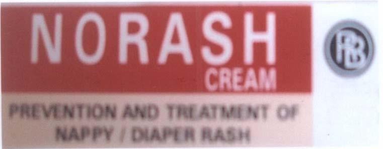 Mẫu nhãn hiệu NORASH CREAM RB