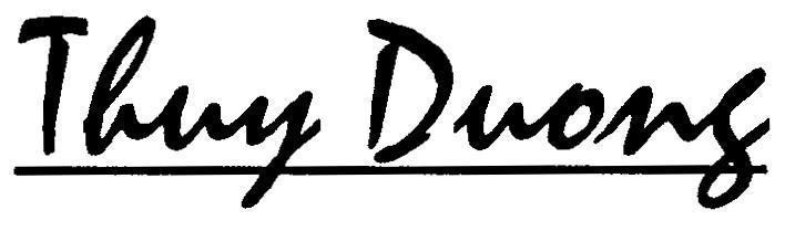 Mẫu nhãn hiệu THUY DUONG