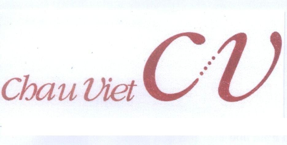 Mẫu nhãn hiệu CHAU VIET CV C V