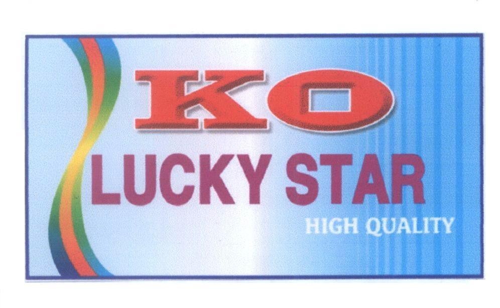 Mẫu nhãn hiệu KO LUCKY STAR HIGH QUALITY