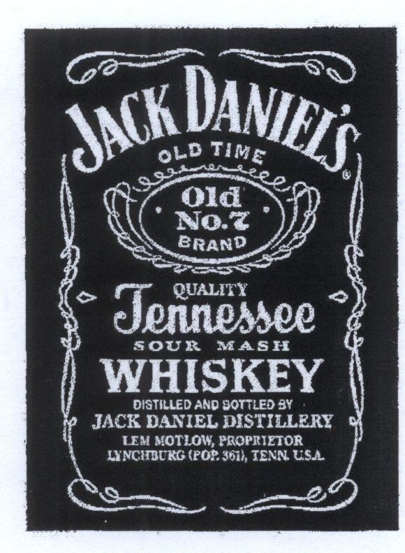 Mẫu nhãn hiệu JACK DANIEL'S OLD TIME WHISKEY SOUR MASH...