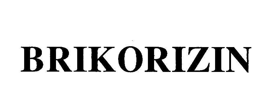Mẫu nhãn hiệu BRIKORIZIN
