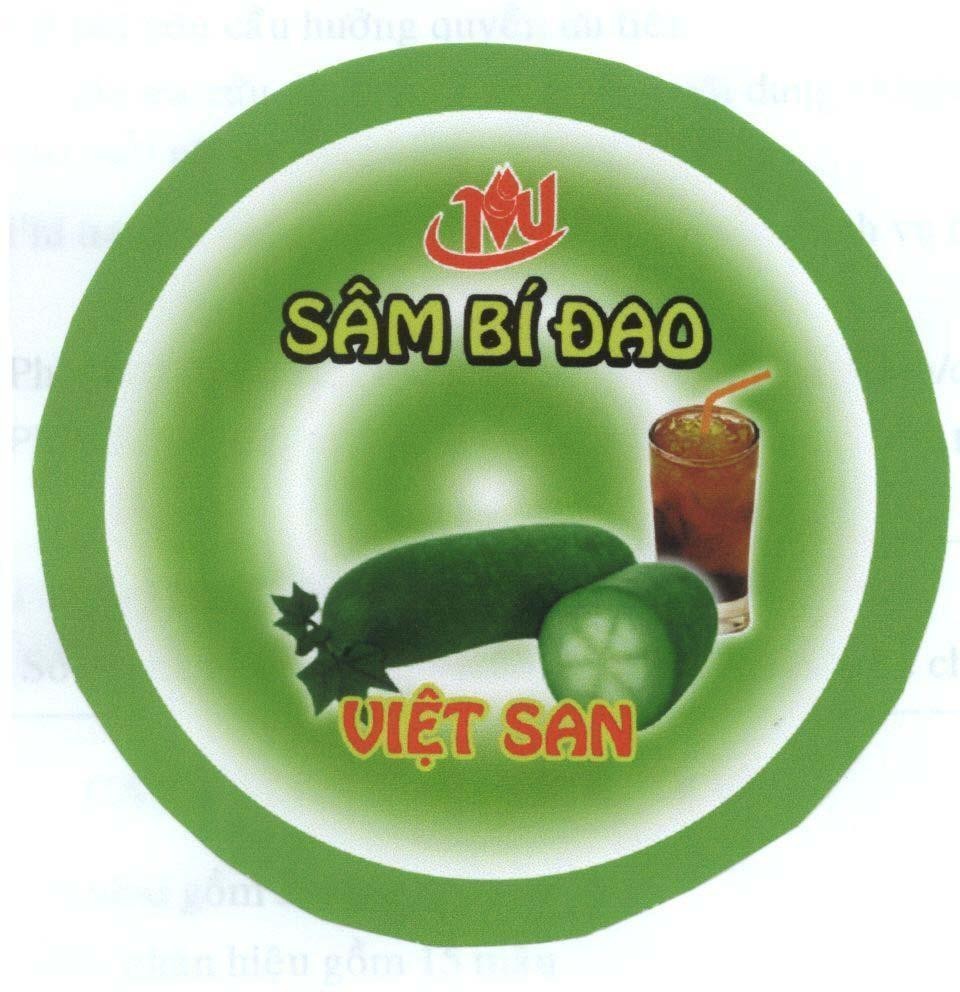 Mẫu nhãn hiệu TVU sâm bí đao Việt San
