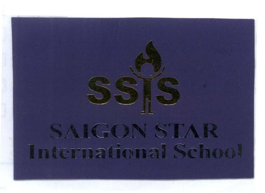 Mẫu nhãn hiệu SSIS SAIGON STAR INTERNATIONAL SCHOOL