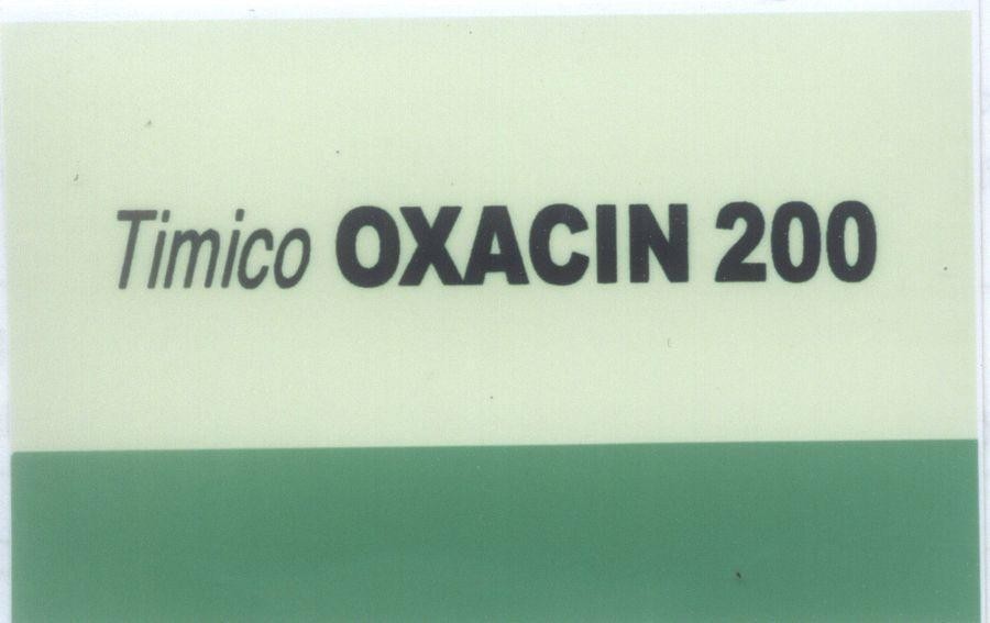 Mẫu nhãn hiệu TIMICO OXACIN 200