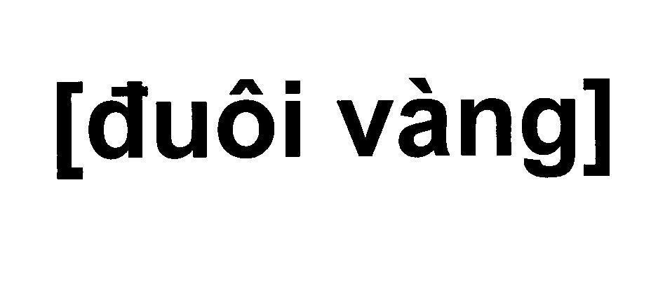 Mẫu nhãn hiệu Đuôi vàng