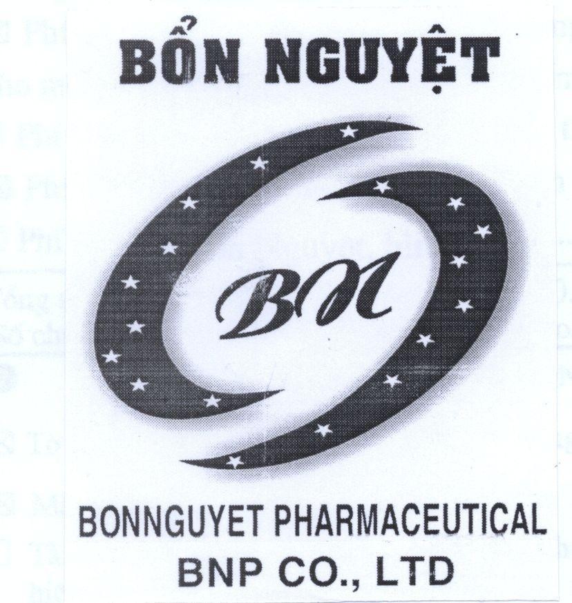 Mẫu nhãn hiệu Bổn Nguyệt BN BONNGUYET PHARMACEUTICAL BNP CO., LTD