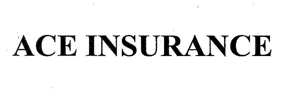 Mẫu nhãn hiệu ACE INSURANCE