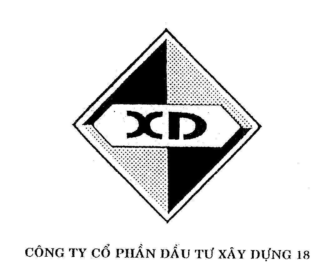 Mẫu nhãn hiệu XD Công ty cổ phần đầu tư xây dựng 18