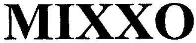 Mẫu nhãn hiệu MIXXO