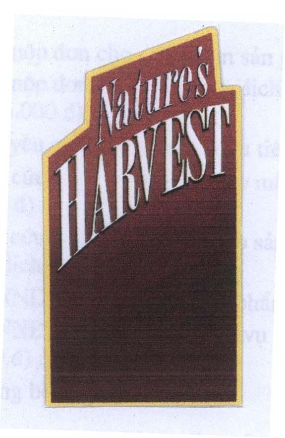 Mẫu nhãn hiệu NATURE'S HARVEST