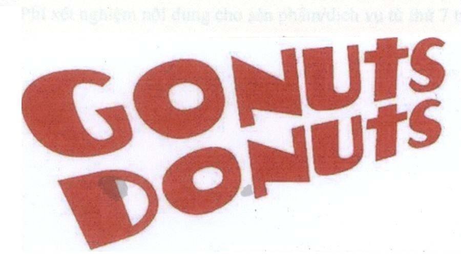 Mẫu nhãn hiệu GONUTS DONUTS