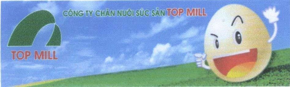 Mẫu nhãn hiệu Công ty chăn nuôi súc sản TOP MILL TOP MILL