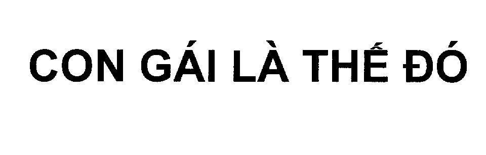 Mẫu nhãn hiệu Con gái là thế đó