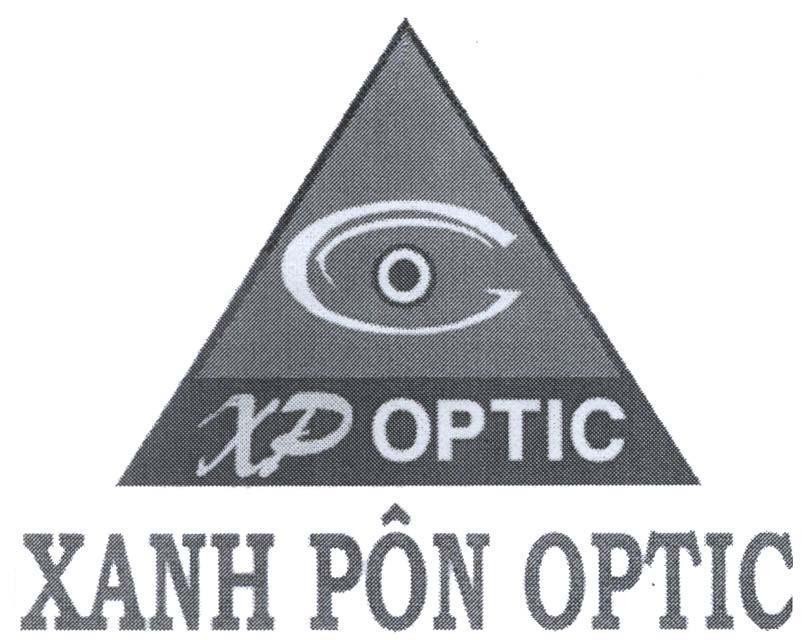 Mẫu nhãn hiệu XP OPTIC XANH PÔN OPTIC