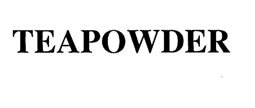 Mẫu nhãn hiệu TEAPOWDER