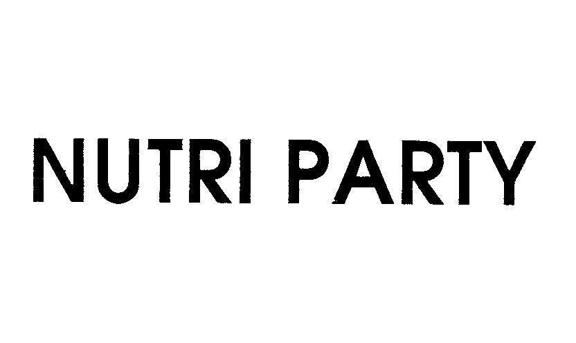 Mẫu nhãn hiệu NUTRI PARTY