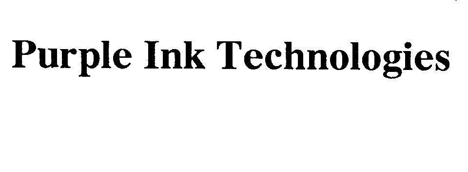 Mẫu nhãn hiệu PURPLE INK TECHNOLOGIES