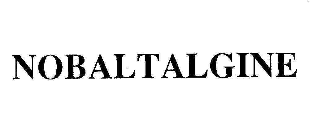 Mẫu nhãn hiệu NOBALTALGINE