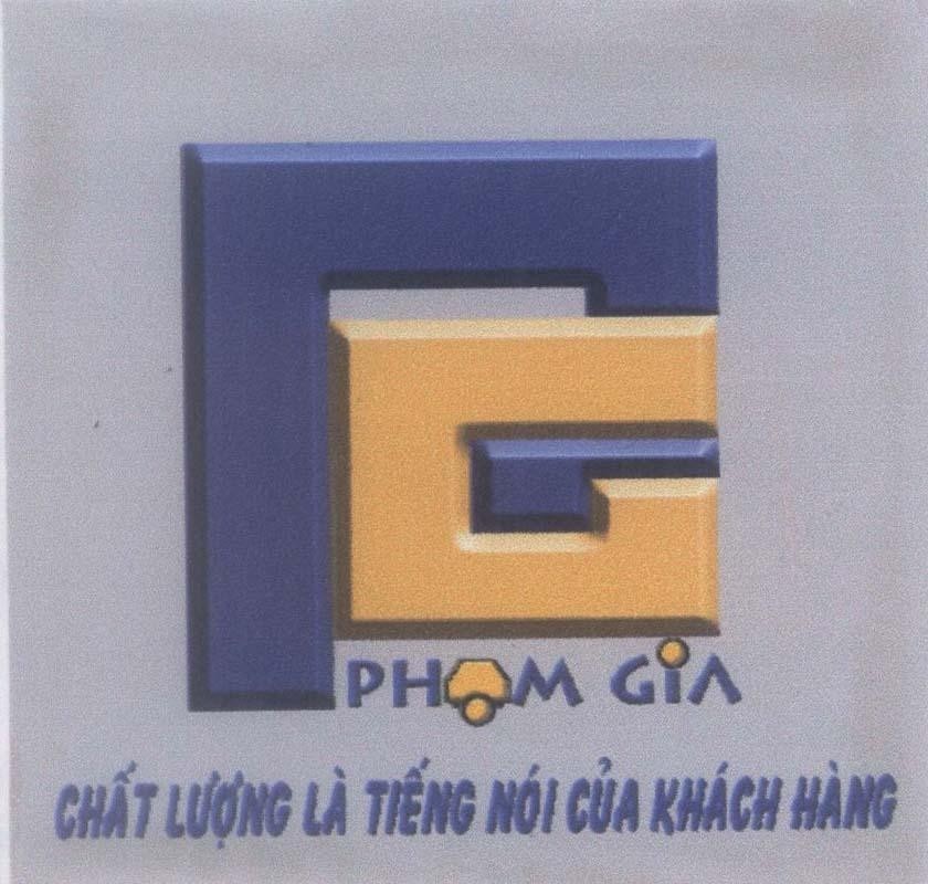 Mẫu nhãn hiệu PG Phạm Gia Chất lượng là tiếng nói của khách hàng