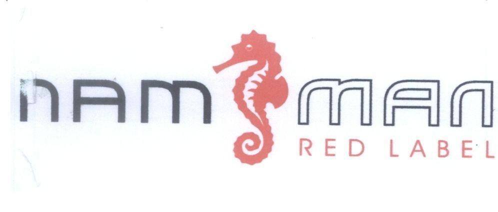 Mẫu nhãn hiệu NAM MAN RED LABEL