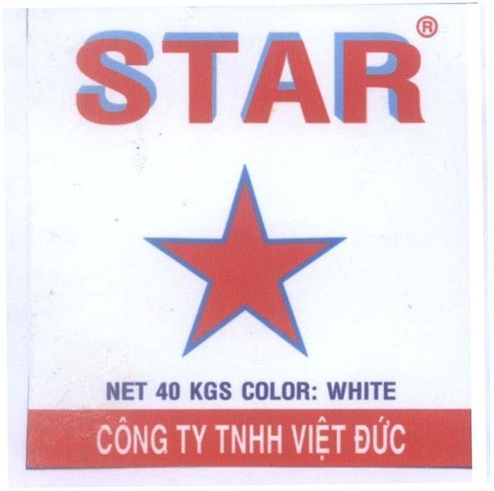 Mẫu nhãn hiệu STAR NET 40 KGS COLOR: WHITE Công ty TNHH Việt Đức
