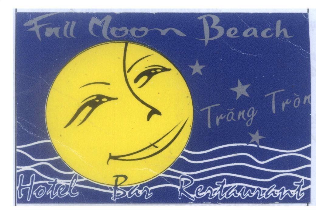 Mẫu nhãn hiệu FULL MOON BEACH Trăng Tròn HOTEL BAR RESTAURANT