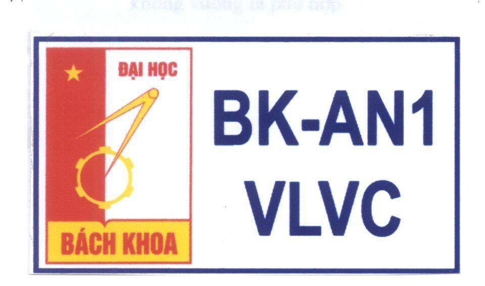 Mẫu nhãn hiệu BK AN1 BK-AN1 VLVC Đại học Bách Khoa