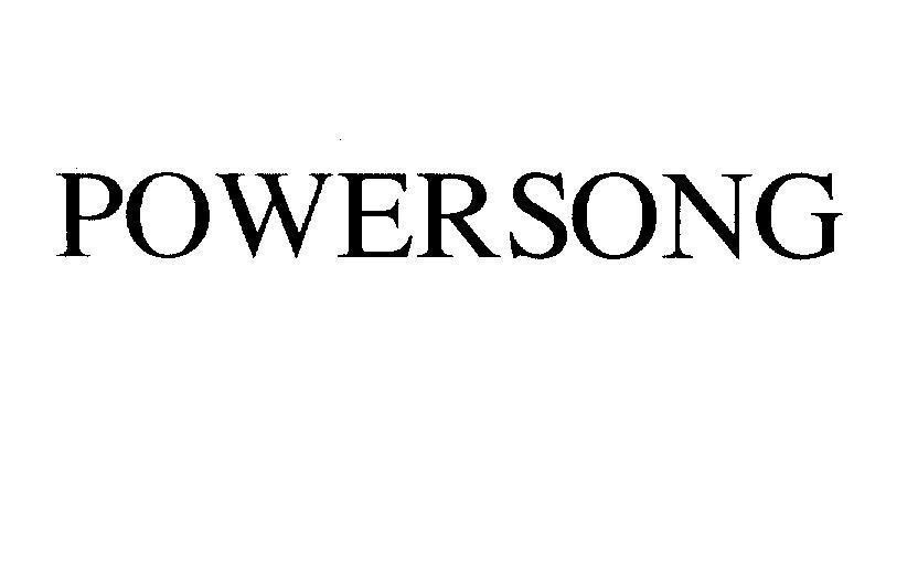 Mẫu nhãn hiệu POWERSONG