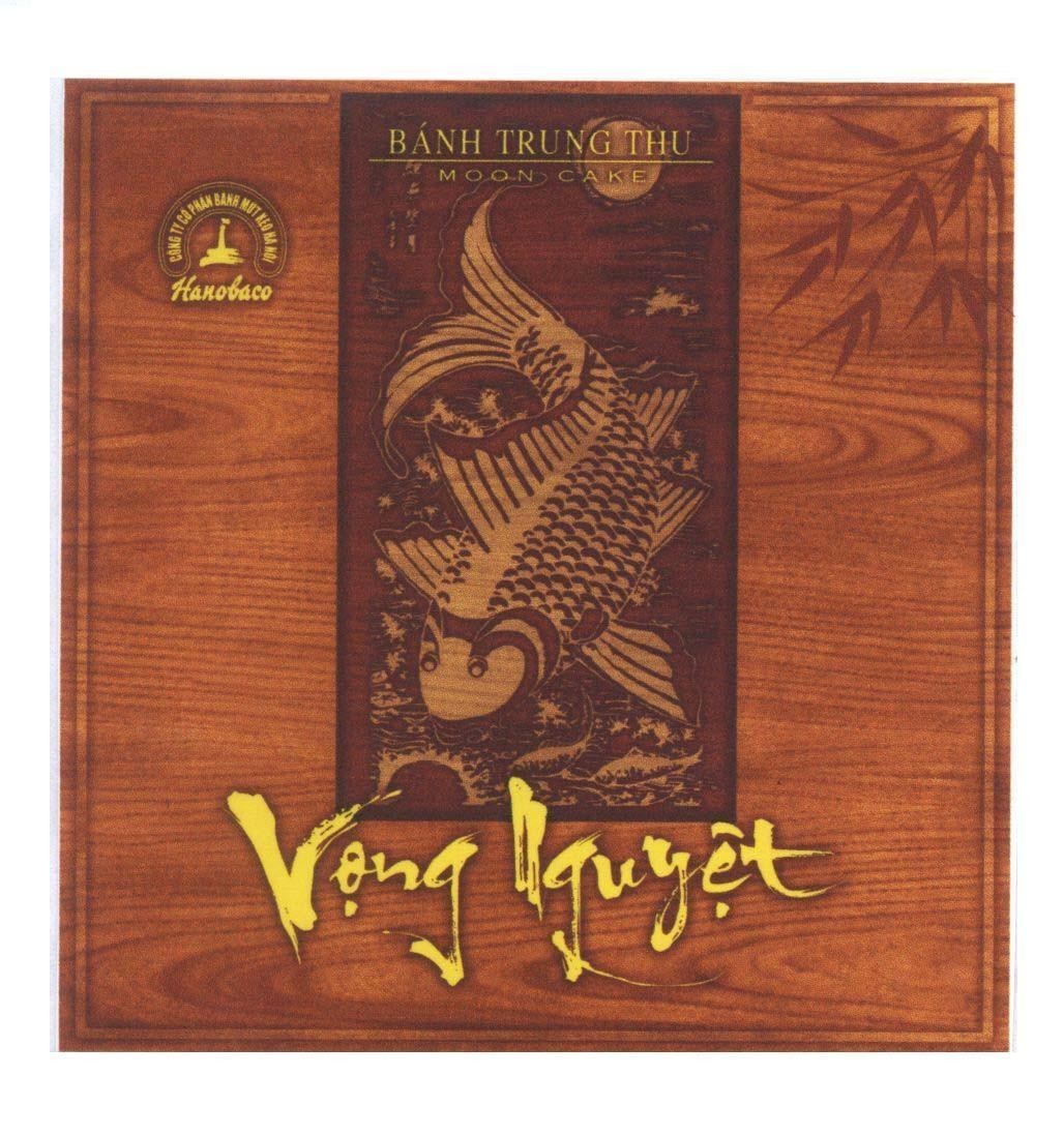 Mẫu nhãn hiệu Bánh Trung Thu Vọng Nguyệt MOON CAKE HANOBACO Công Ty Cổ Phần Bánh Mứt Kẹo Hà Nội