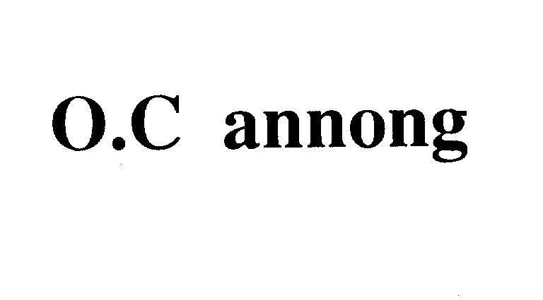 Mẫu nhãn hiệu O.C annong