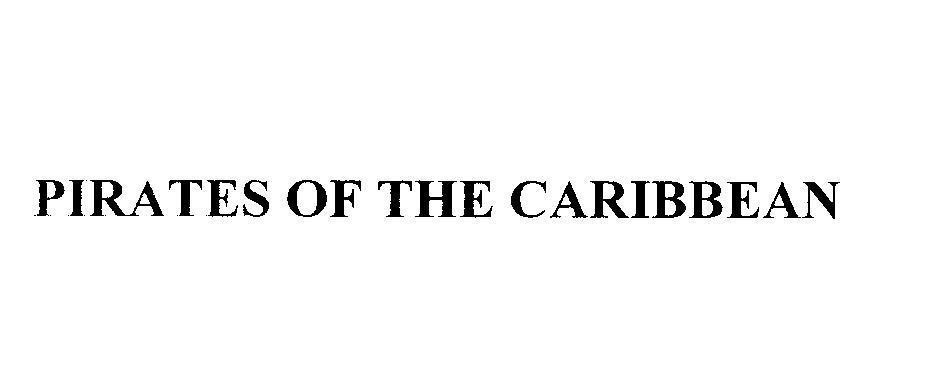 Mẫu nhãn hiệu PIRATES OF THE CARIBBEAN