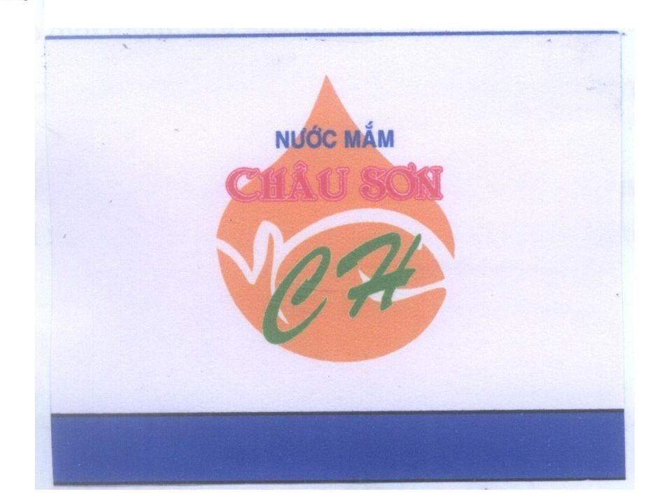 Mẫu nhãn hiệu Nước Mắm Châu Sơn CH
