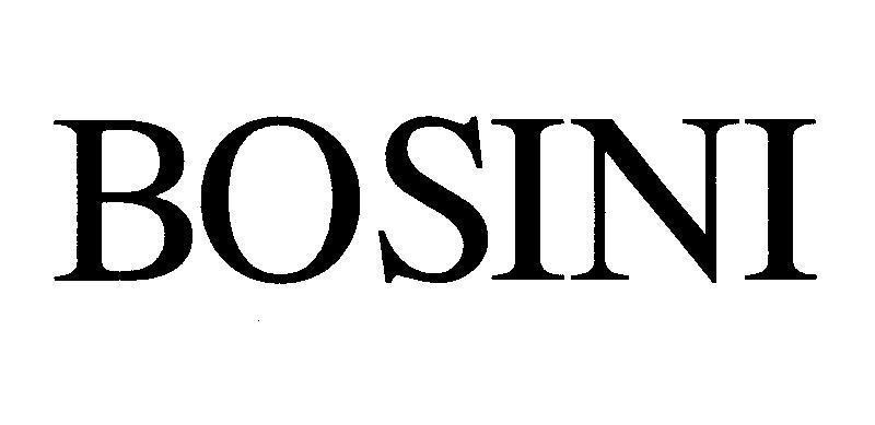 Mẫu nhãn hiệu BOSINI