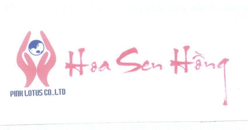 Mẫu nhãn hiệu Hoa Sen Hồng PINK LOTUS CO., LTD