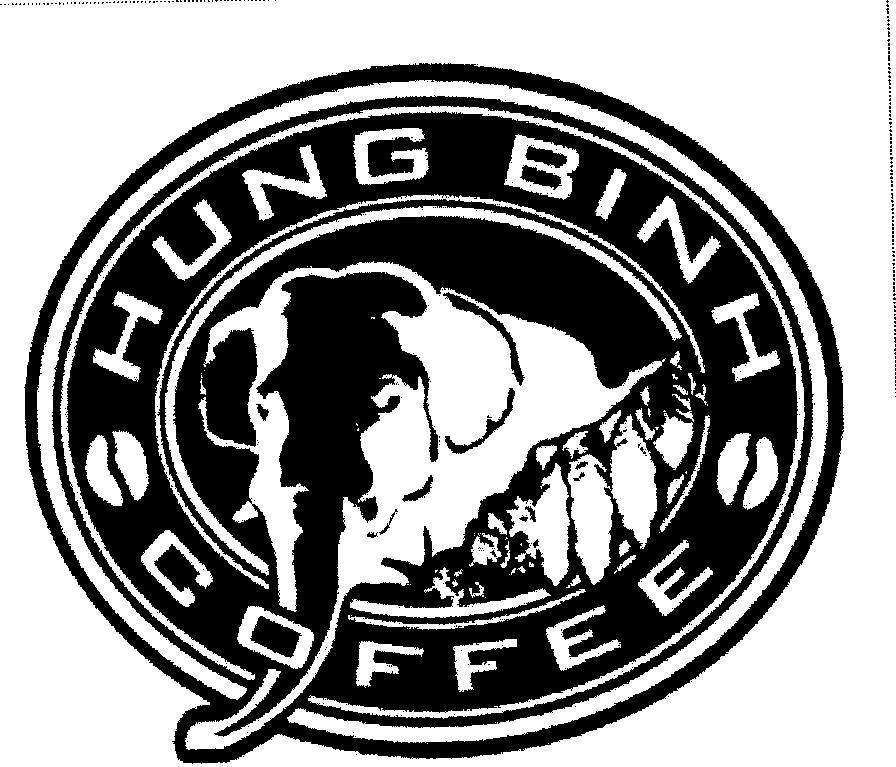 Mẫu nhãn hiệu HUNG BINH COFFEE