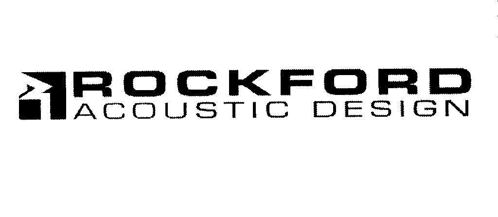 Mẫu nhãn hiệu R ROCKFORD ACOUSTIC DESIGN