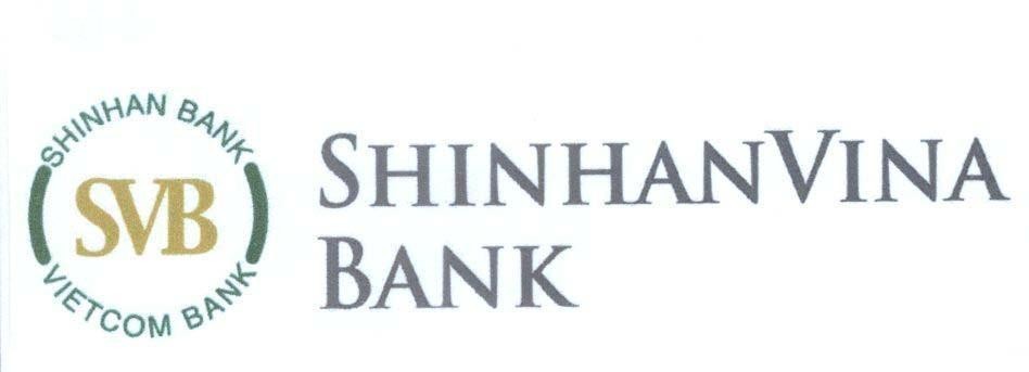 Mẫu nhãn hiệu SHINHAN VINA BANK SVB SHINHAN BANK VIETCOM BANK