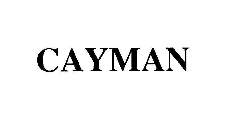 Mẫu nhãn hiệu CAYMAN