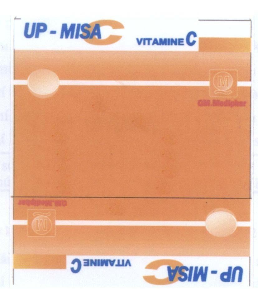 Mẫu nhãn hiệu UP-MISA C VITAMINE C QM QM.Mediphar