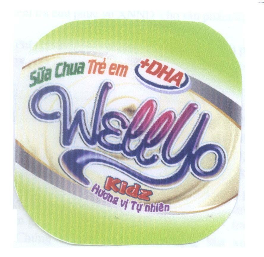 Mẫu nhãn hiệu WellYo Sữa Chua Trẻ em +DHA Kidz Hương vị Tự nhiên