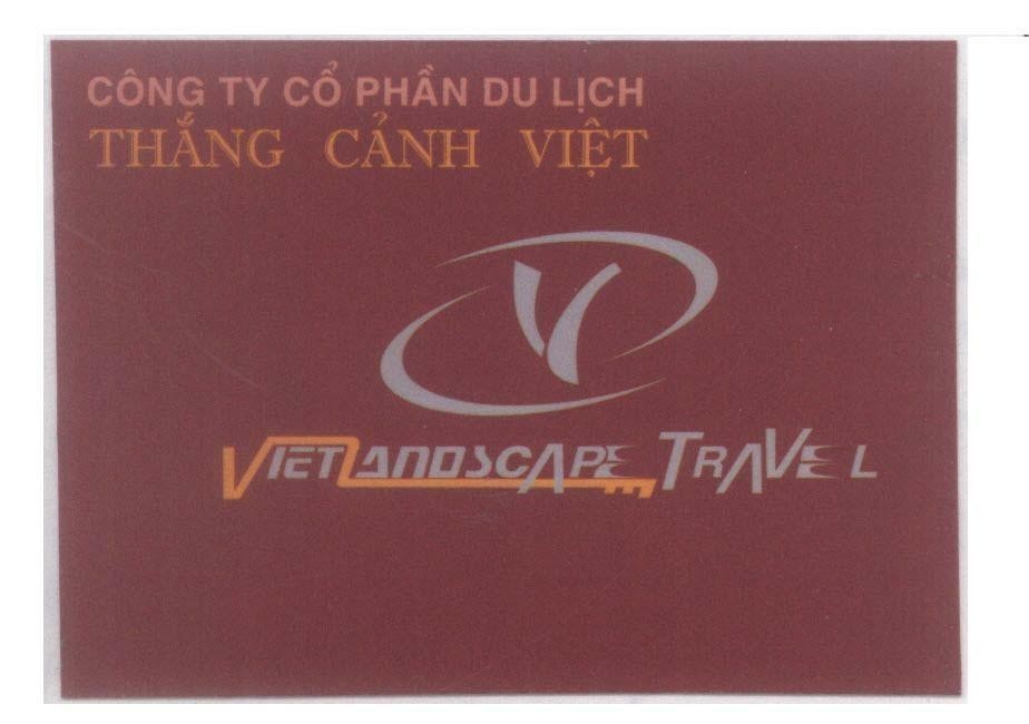 Mẫu nhãn hiệu V Thắng Cảnh Việt Vietlandscape Travel