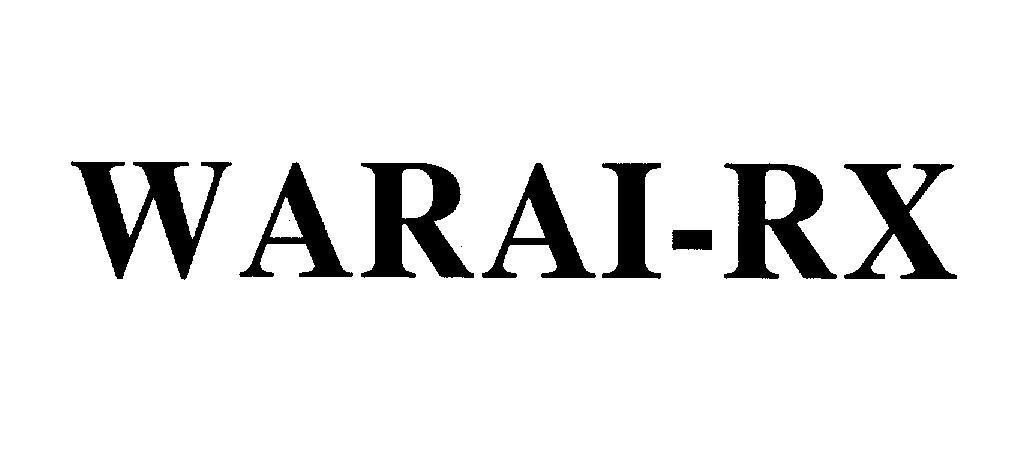 Mẫu nhãn hiệu WARAI-RX