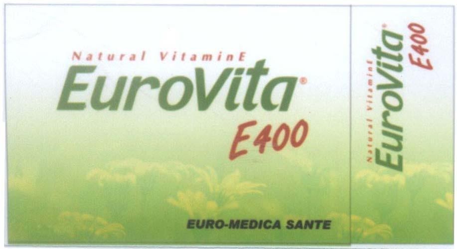 Mẫu nhãn hiệu EuroVita E400 Natural Vitamin E EURO-MEDICA SANTE