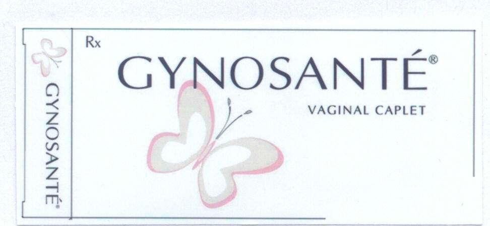 Mẫu nhãn hiệu GYNOSANTE VAGINAL CAPLET