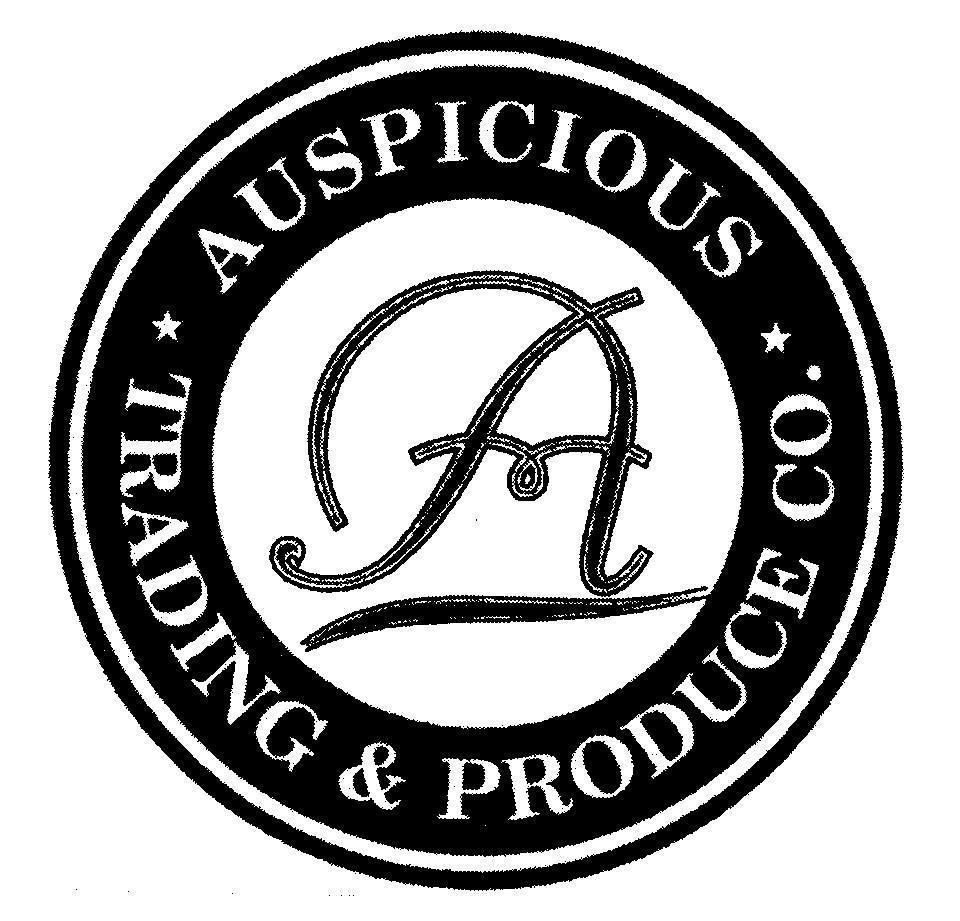 Mẫu nhãn hiệu A AUSPICIOUS TRADING & PRODUCE CO