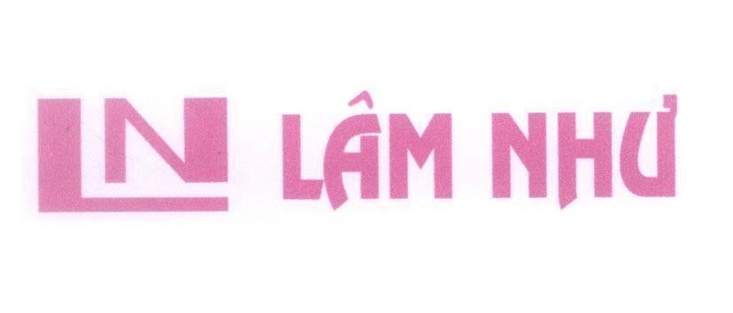 Mẫu nhãn hiệu L N LN LÂM NHƯ